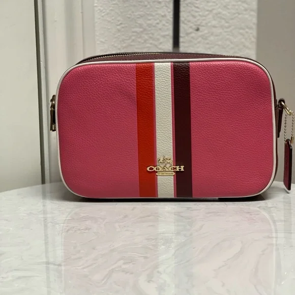 Coach Jes Crossbody in Pink Color block with Matching Wallet - Picture 3 of 14